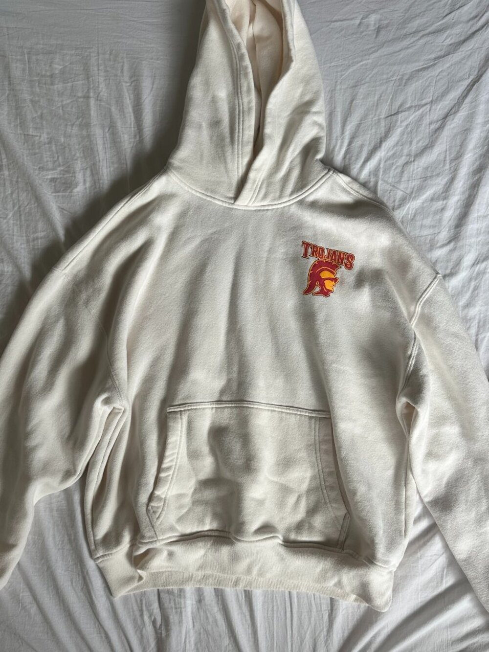 USC Boxy Fit Trojans Sweater Graphic Hoodie Hollister Unisex - Size M Like NEW